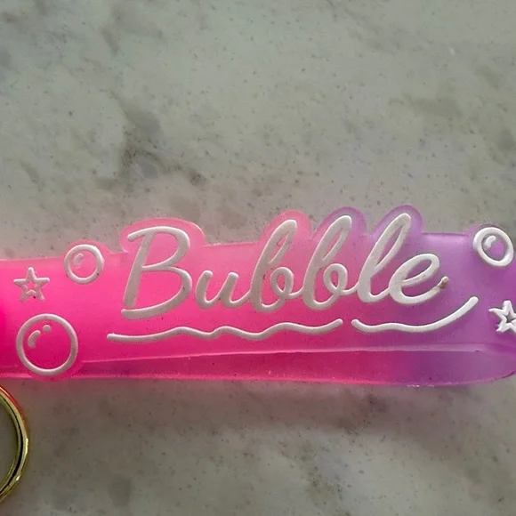 Colorful Candy Keychain/Bag Charm with Pink Strap - Picture 4 of 8